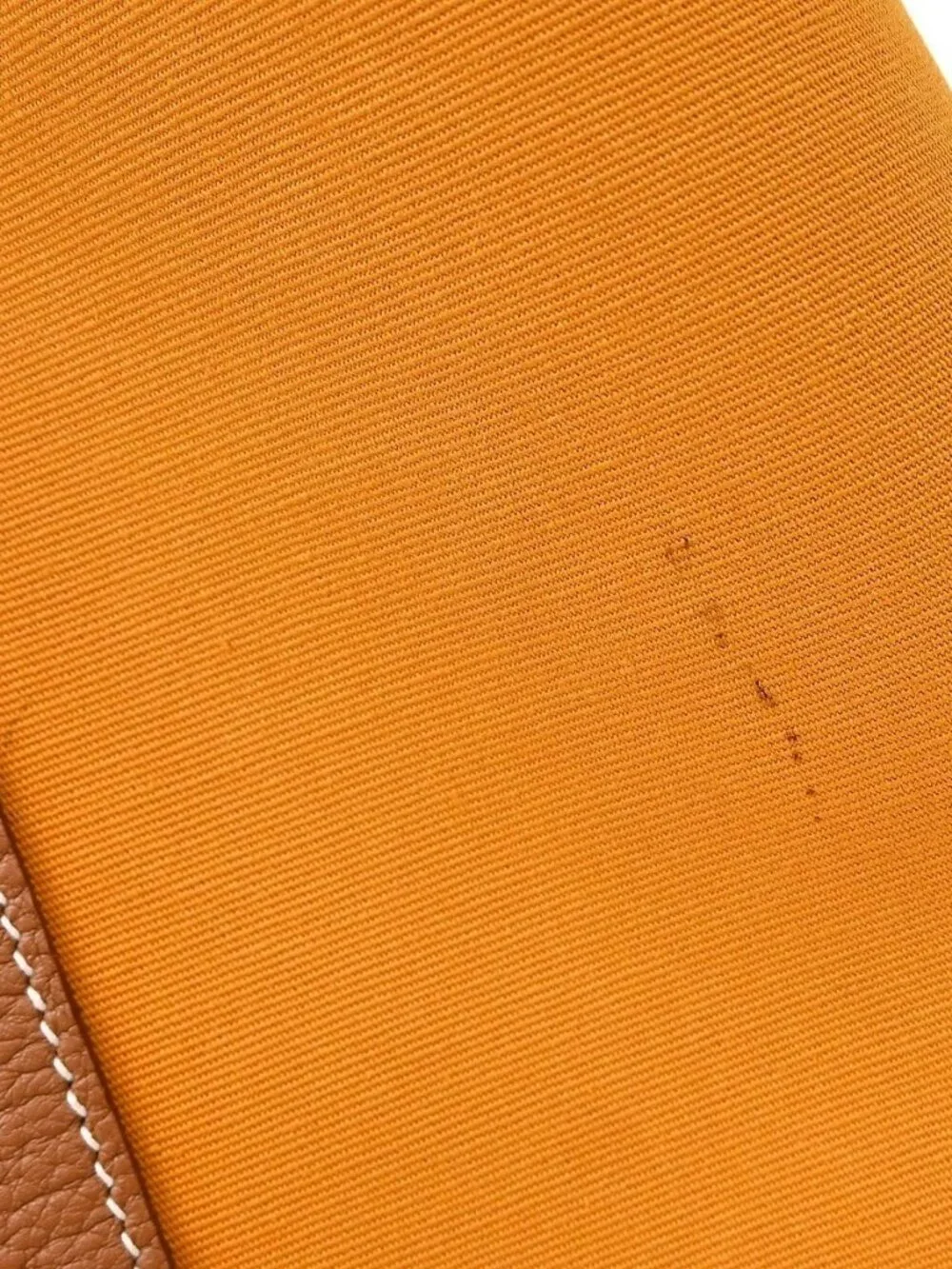 Hermes Saffron Toile Officier Negonda Garden Party C GS 006